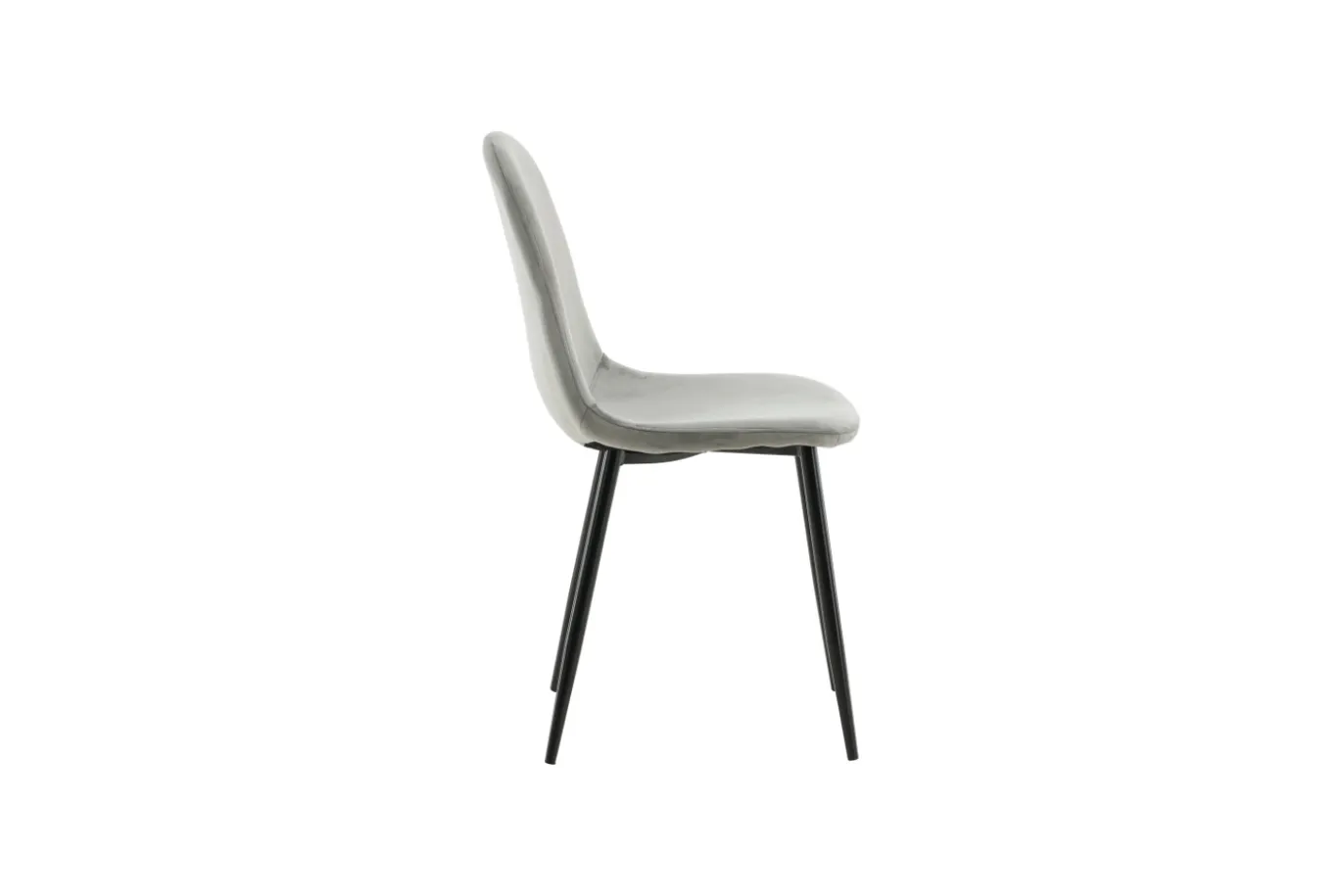 Fjôrd Eetkamerstoel Polar Grijs/Zwart Velvet