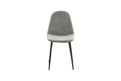 Fjôrd Eetkamerstoel Polar Grijs/Zwart Velvet