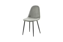 Fjôrd Eetkamerstoel Polar Grijs/Zwart Velvet