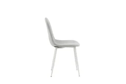 Fjôrd Eetkamerstoel Polar Grijs/Wit Stof
