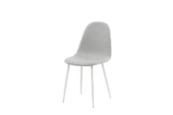 Fjôrd Eetkamerstoel Polar Grijs/Wit Stof