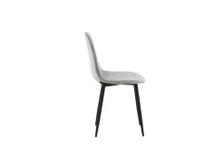 Fjôrd Eetkamerstoel Polar Grijs Velvet