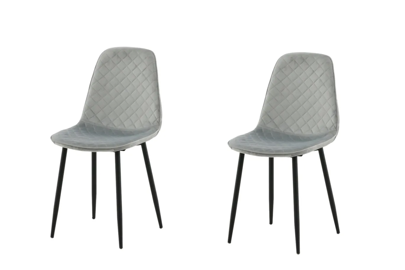 Fjôrd Eetkamerstoel Polar Grijs Velvet