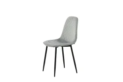 Fjôrd Eetkamerstoel Polar Grijs Velvet