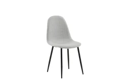 Fjôrd Eetkamerstoel Polar Grijs/Zwart Stof