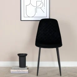 Fjôrd Eetkamerstoel Polar Zwart Velvet