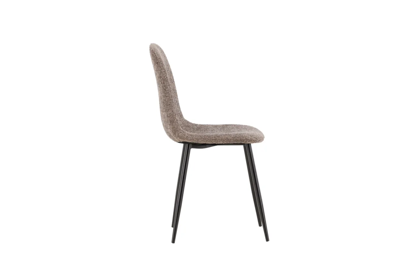 Fjôrd Eetkamerstoel Polar Zwart/Grijs Boucle