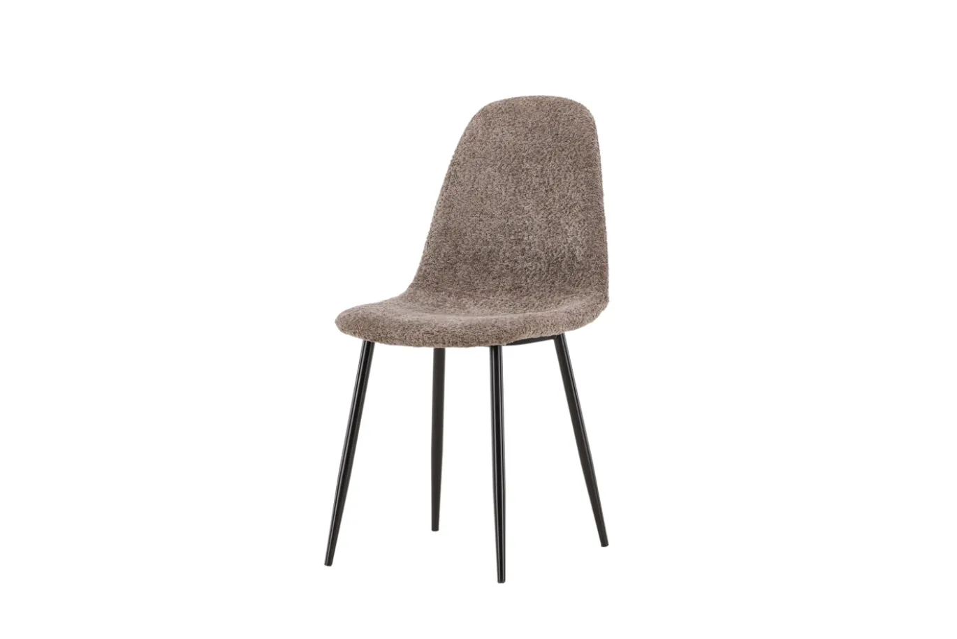 Fjôrd Eetkamerstoel Polar Zwart/Grijs Boucle