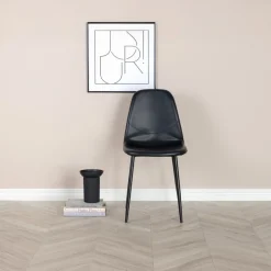 Fjôrd Eetkamerstoel Polar Zwart PU