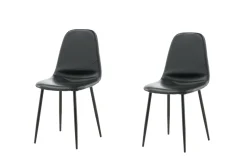 Fjôrd Eetkamerstoel Polar Zwart PU