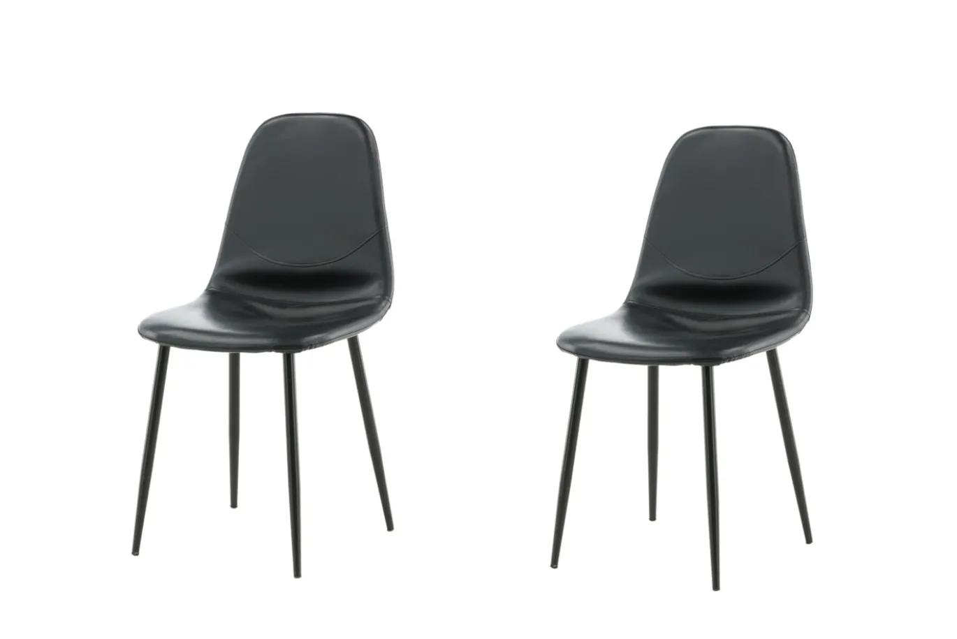 Fjôrd Eetkamerstoel Polar Zwart PU
