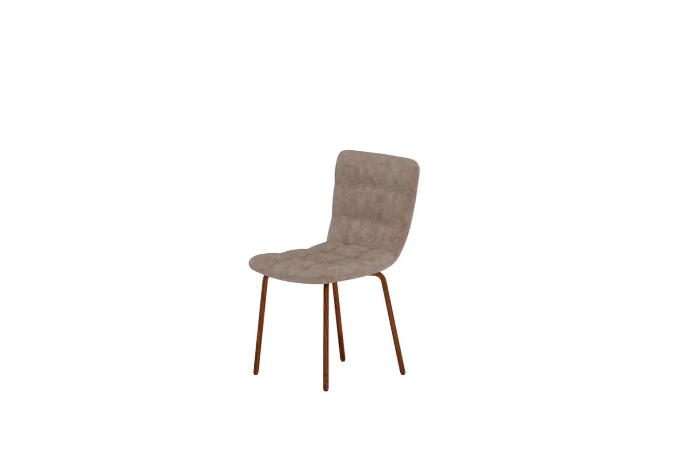 Fjôrd Eetkamerstoel Punsch Polyester Velvet Bruin