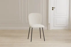 Fjôrd Eetkamerstoel Punsch Polyester Velvet Cream