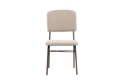Fjôrd Eetkamerstoel Seda Mat Bruin Beige Stof