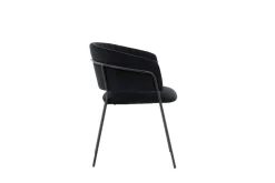 Fjôrd Eetkamerstoel Selma Zwart Velvet