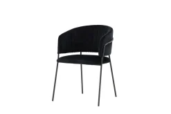 Fjôrd Eetkamerstoel Selma Zwart Velvet