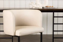 Fjôrd Eetkamerstoel Simrishamn Zwart/Beige