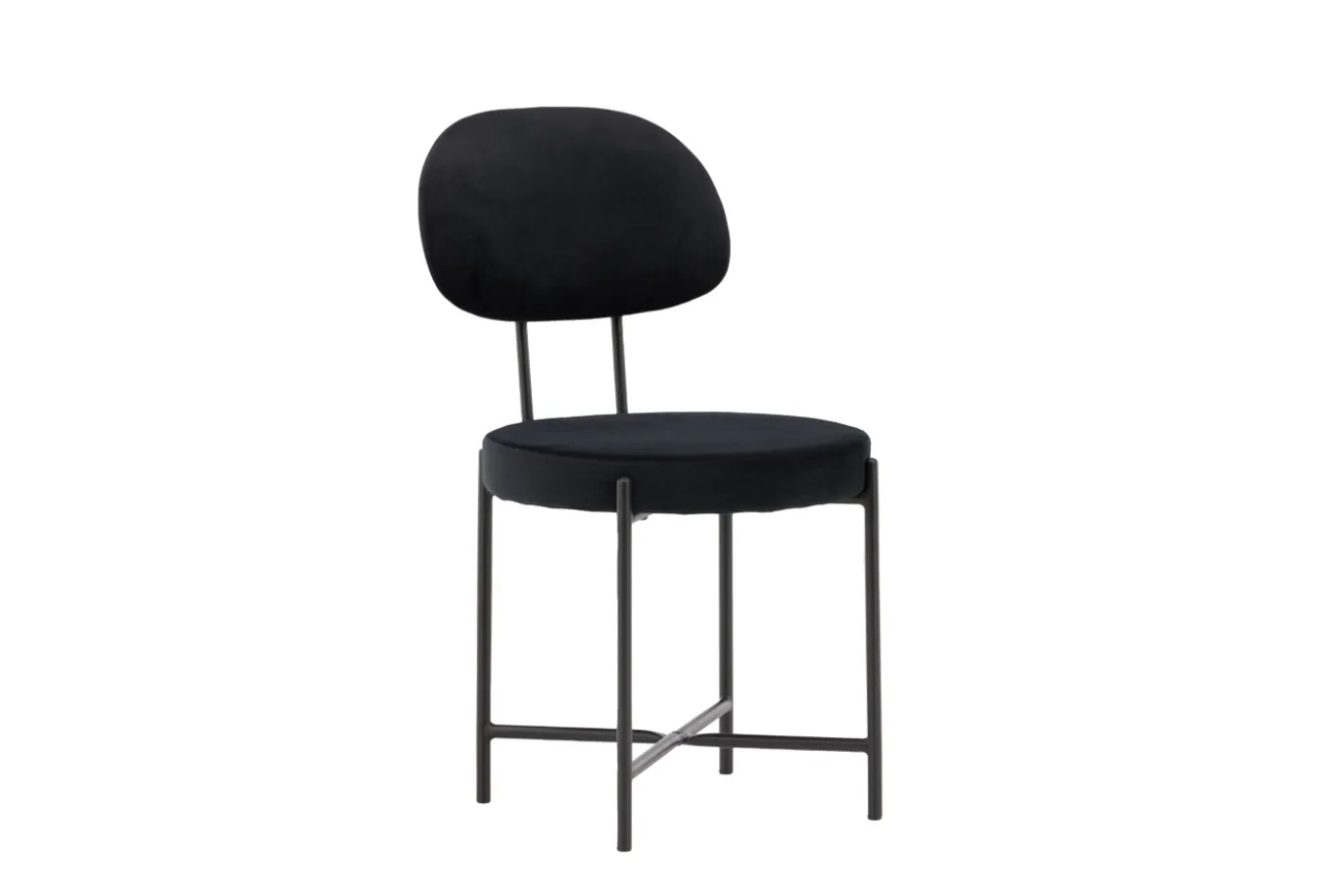 Fjôrd Eetkamerstoel Stella Zwart Velvet