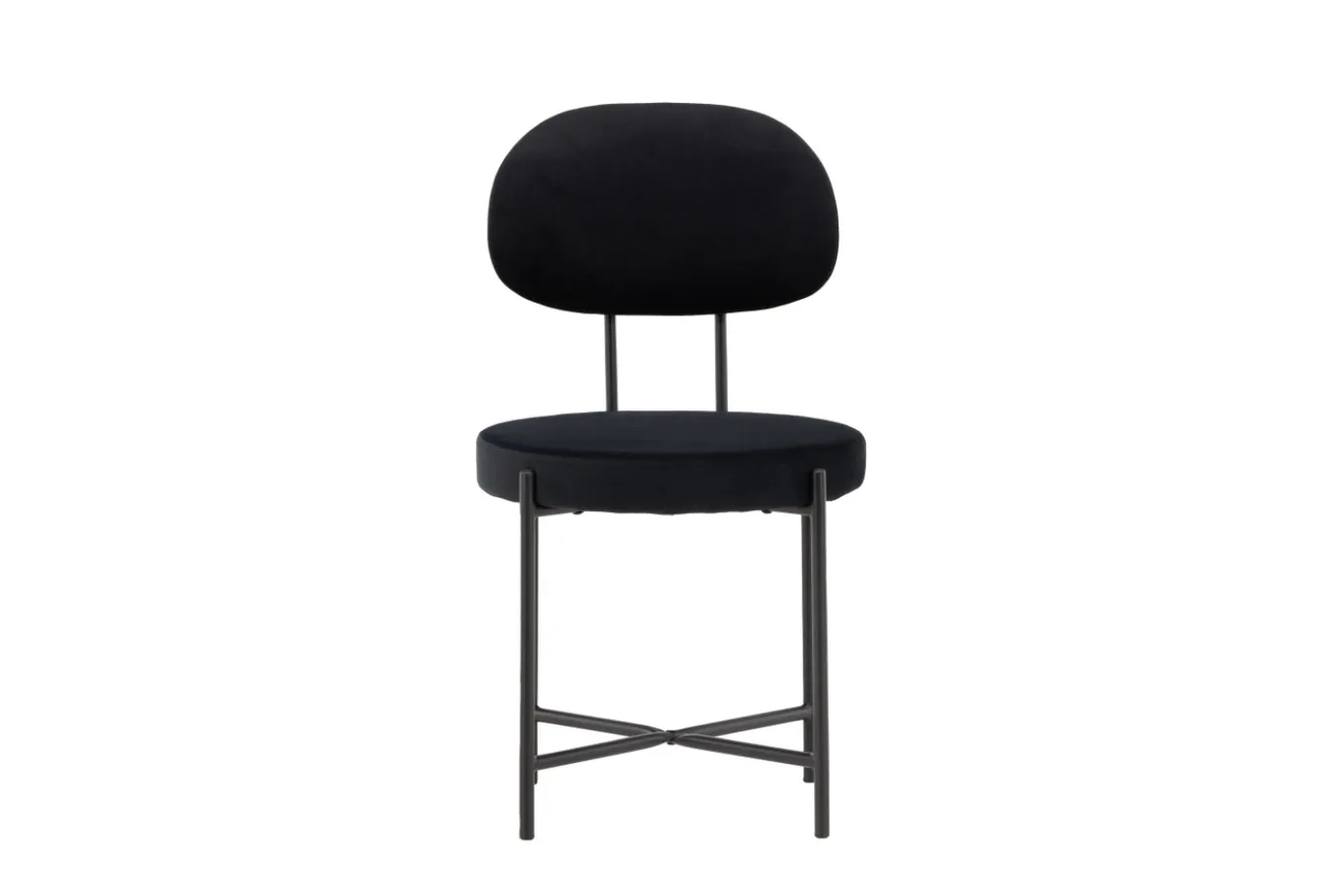 Fjôrd Eetkamerstoel Stella Zwart Velvet