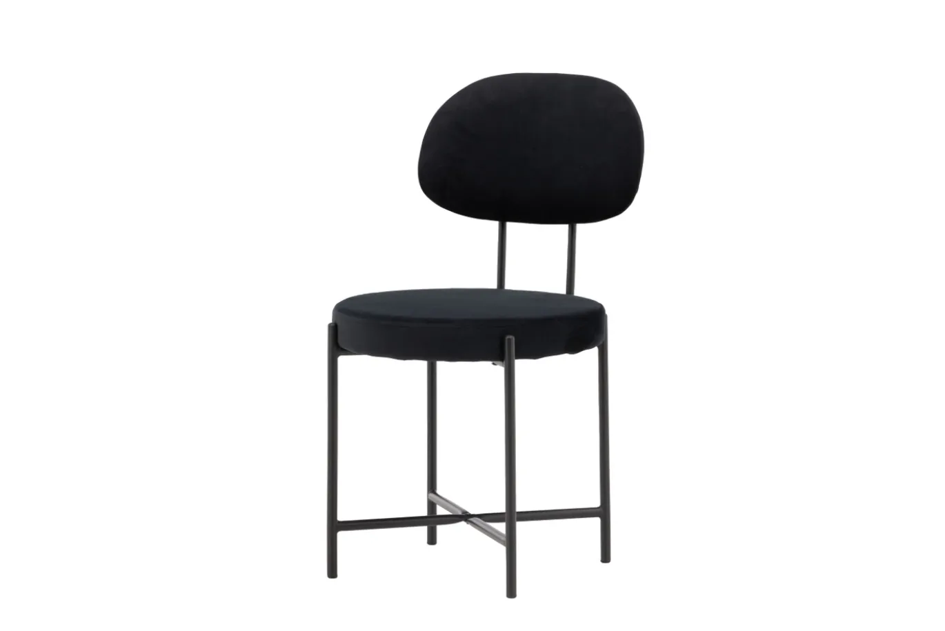 Fjôrd Eetkamerstoel Stella Zwart Velvet