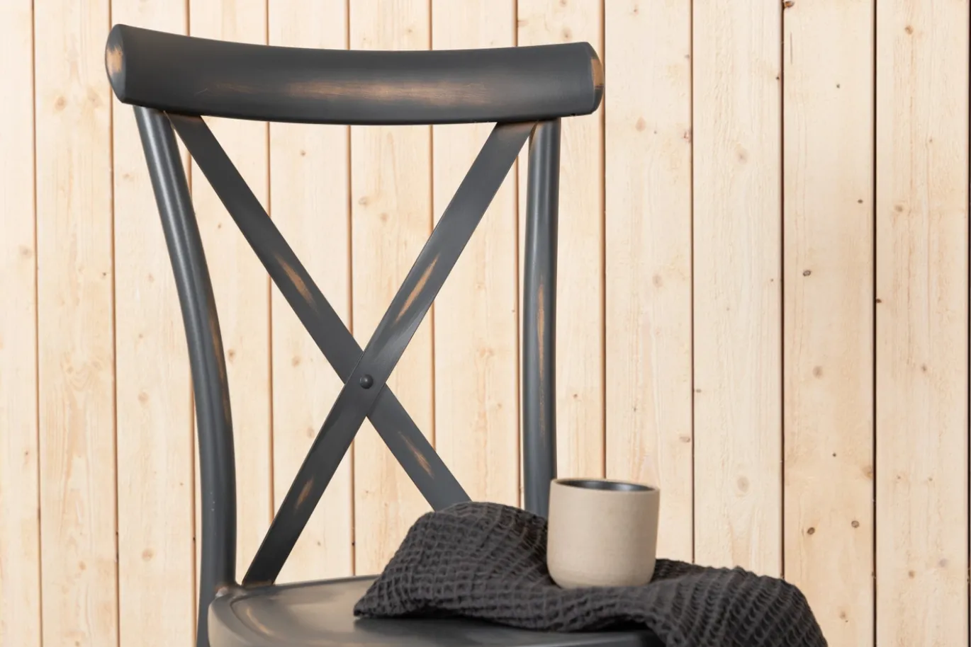 Fjôrd Eetkamerstoel Tablas Aluminium Zwart