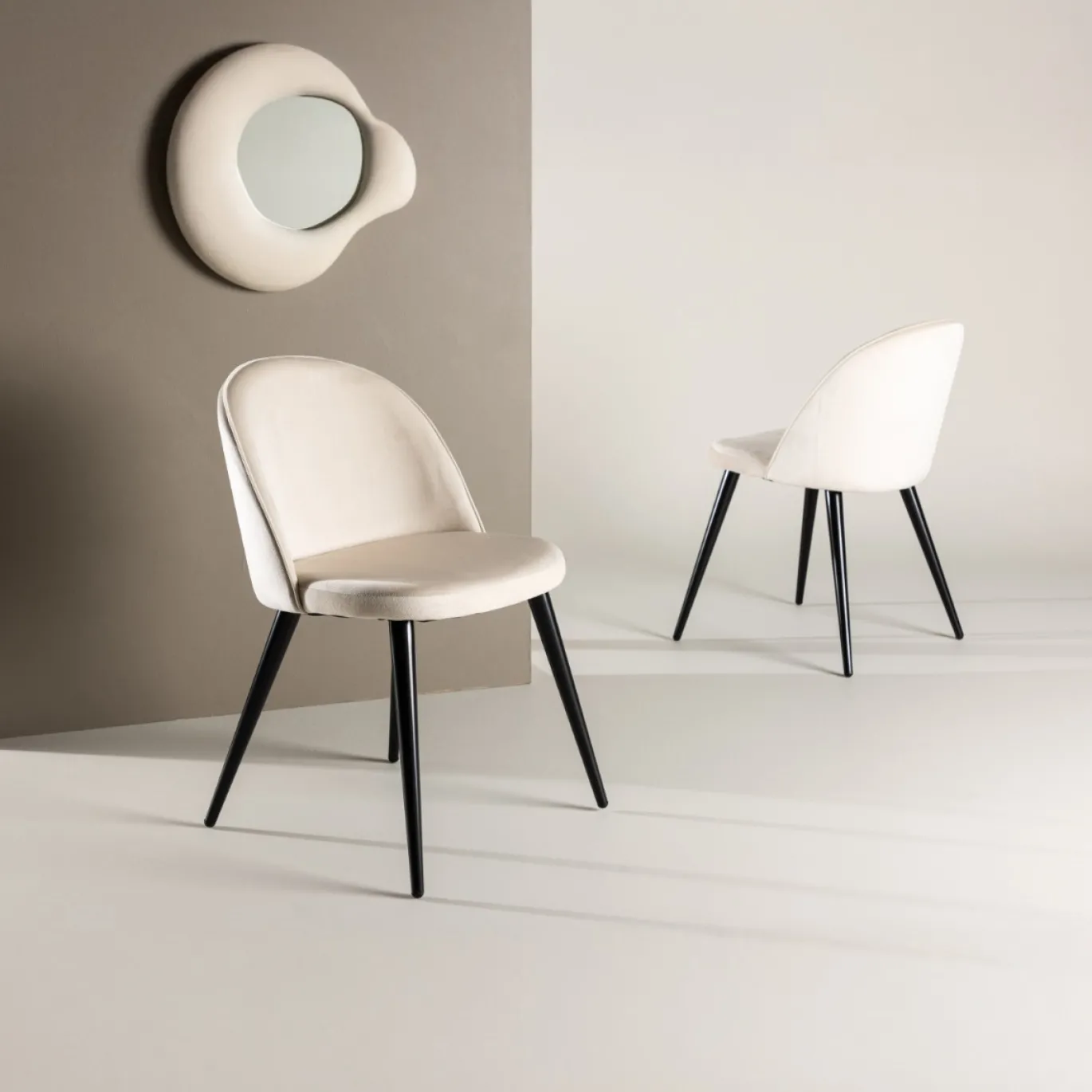 Fjôrd Eetkamerstoel Velvet Beige