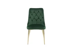 Fjôrd Eetkamerstoel Velvet Deluxe Matt Koper/Mosgroen