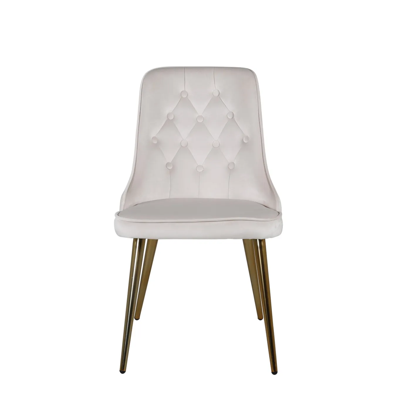 Fjôrd Eetkamerstoel Velvet Deluxe Brushed Koper/Beige