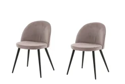 Fjôrd Eetkamerstoel Velvet Dusty Roze