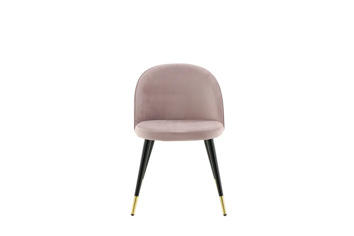 Fjôrd Eetkamerstoel Velvet Dusty Roze met Goud/Zwart
