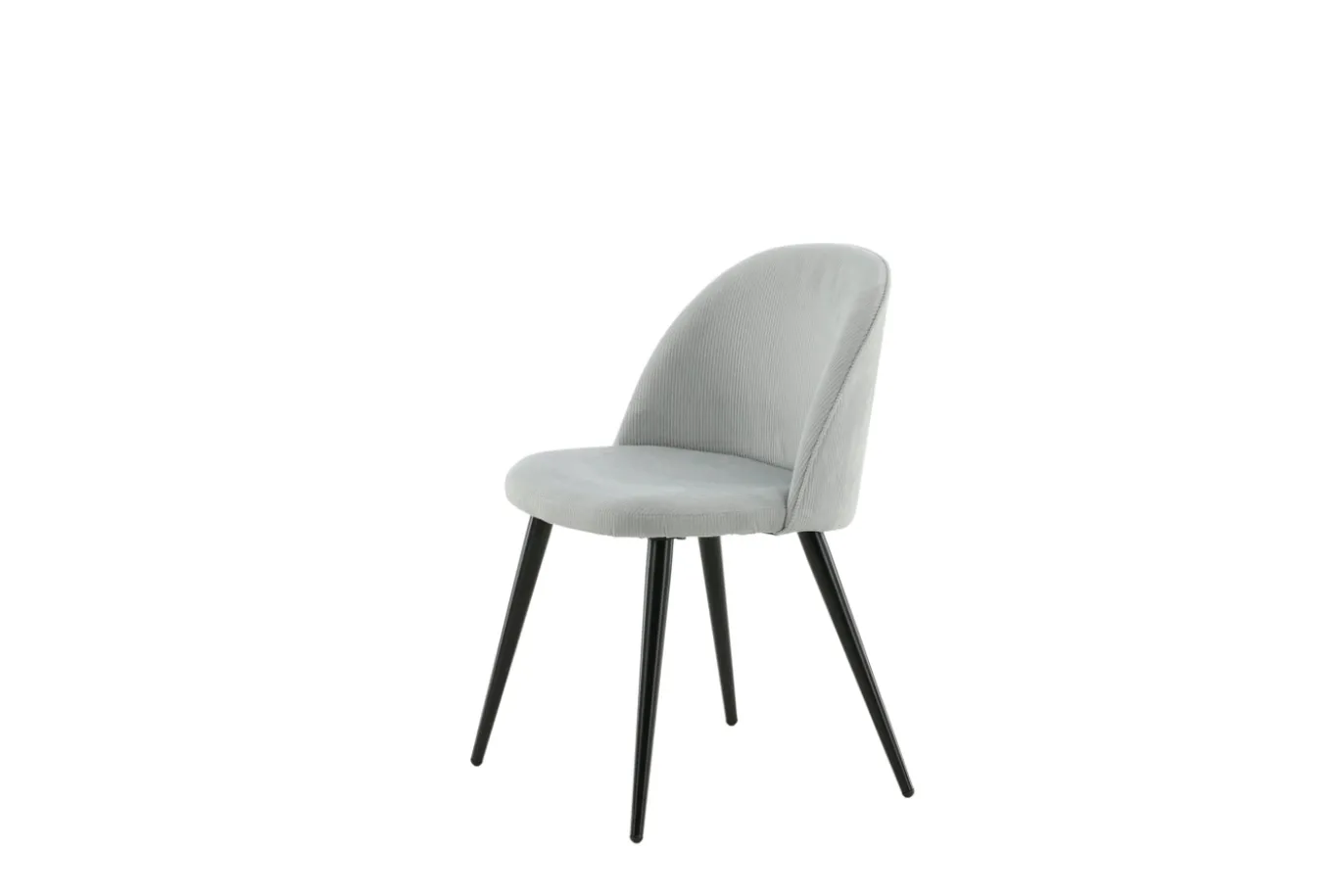 Fjôrd Eetkamerstoel Velvet Lichtgrijs