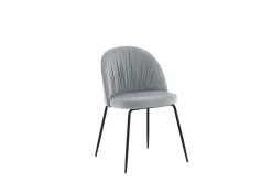 Fjôrd Eetkamerstoel Wrinkles Grijs Velvet
