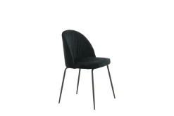 Fjôrd Eetkamerstoel Wrinkles Zwart Velvet