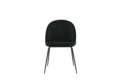 Fjôrd Eetkamerstoel Wrinkles Zwart Velvet
