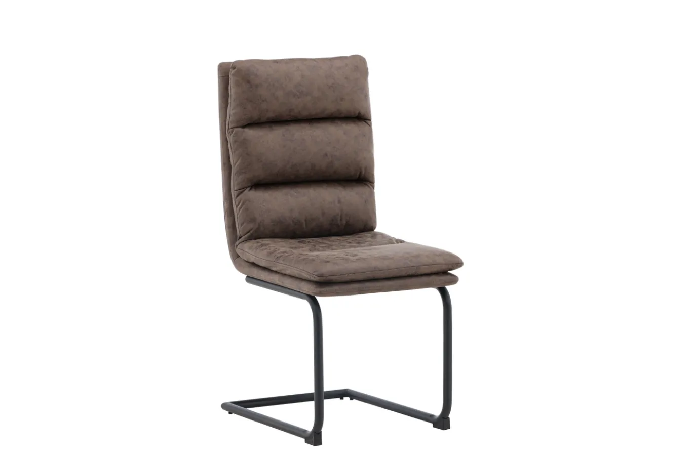 Fjôrd Eetkamerstoel Zizo Zwart/Bruin Microfiber Stof
