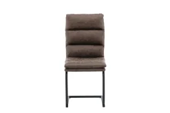 Fjôrd Eetkamerstoel Zizo Zwart/Bruin Microfiber Stof
