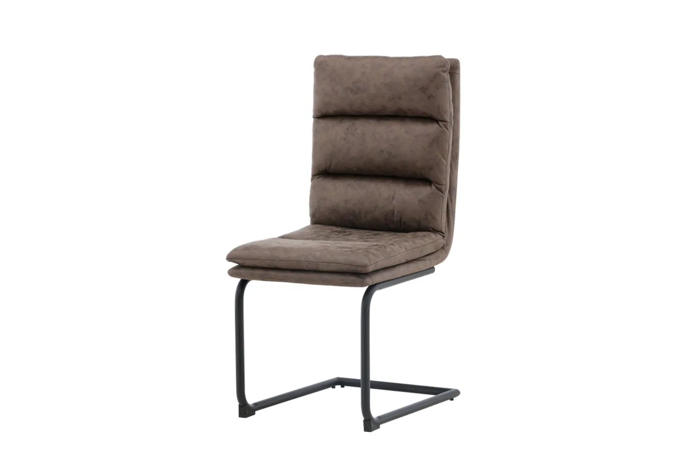 Fjôrd Eetkamerstoel Zizo Zwart/Bruin Microfiber Stof