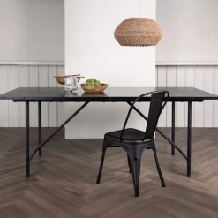 Fjôrd Eettafel Astrid Zwart MDF 200cm