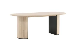 Fjôrd Eettafel Bianca Ovaal Beige 200cm