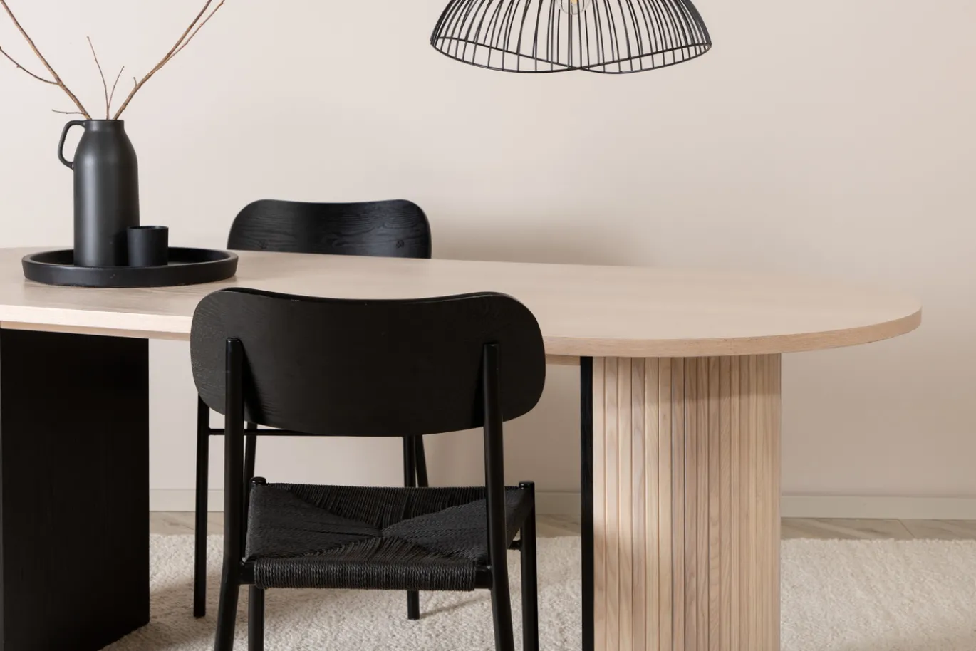 Fjôrd Eettafel Bianca Ovaal Beige 200cm