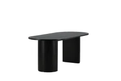 Fjôrd Eettafel Bianca Ovaal Zwart 200cm