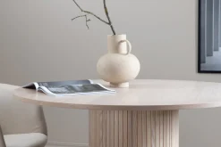 Fjôrd Eettafel Bianca Rond Beige 110cm