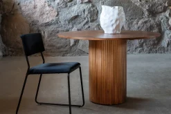 Fjôrd Eettafel Bianca Rond Bruin 110cm