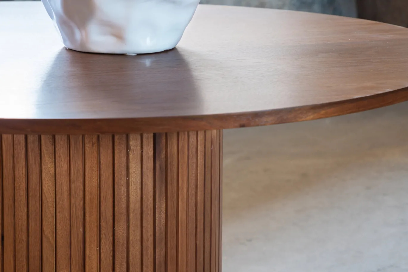 Fjôrd Eettafel Bianca Rond Bruin 110cm