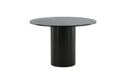 Fjôrd Eettafel Bianca Rond Zwart 110cm