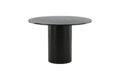 Fjôrd Eettafel Bianca Rond Zwart 110cm