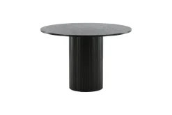 Fjôrd Eettafel Bianca Rond Zwart 110cm