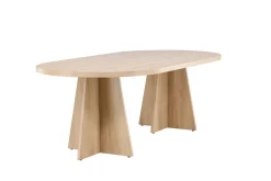 Fjôrd Eettafel Bootcut Naturel Ovaal 230cm