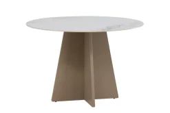 Fjôrd Eettafel Bootcut Rond Beige ⌀110cm