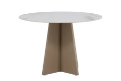 Fjôrd Eettafel Bootcut Rond Beige ⌀110cm
